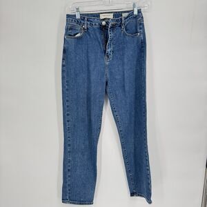 Pacsun Women’s Size 28 HIGH WAISTED STRAIGHT Leg Denim Blue Jeans
